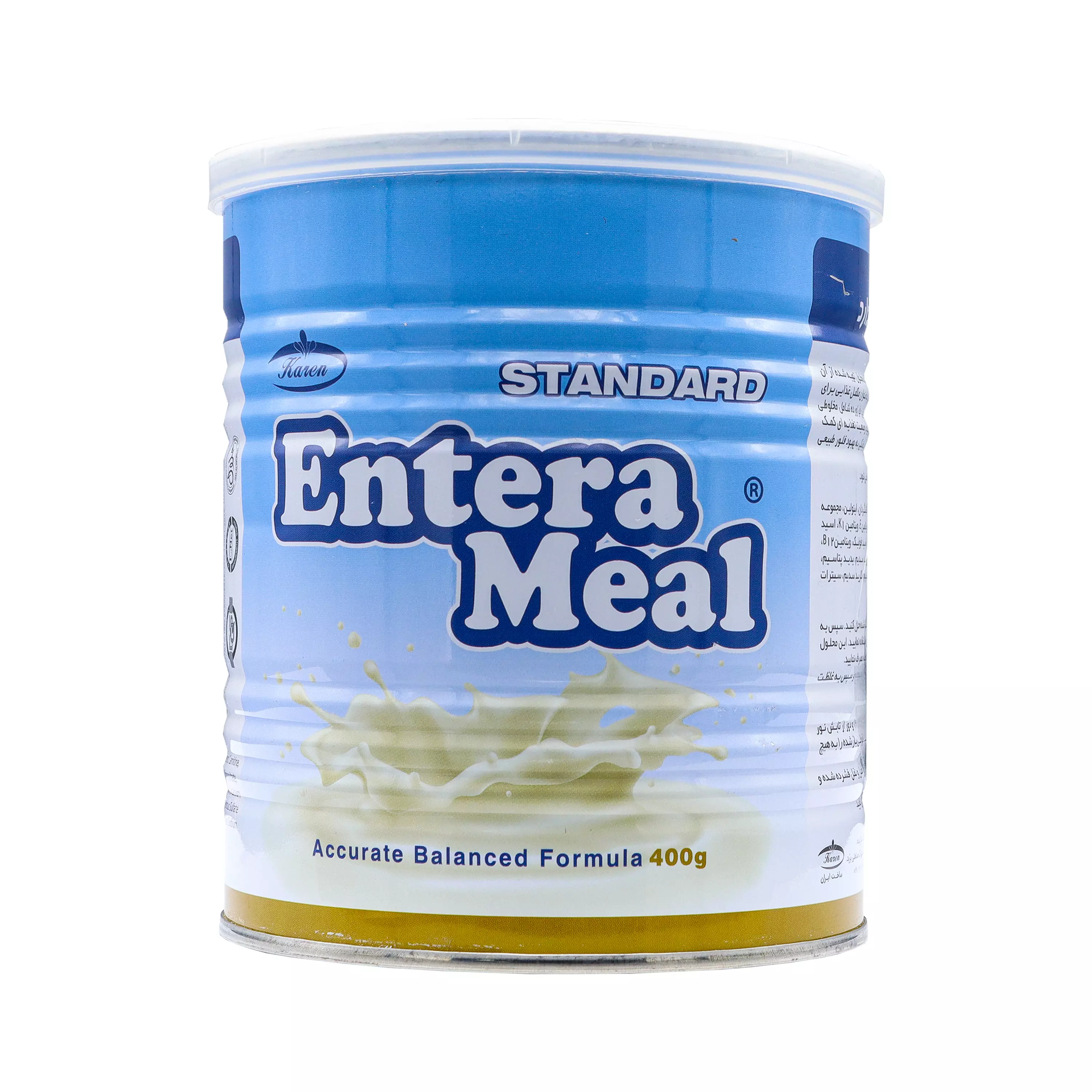 پودر انترامیل استاندارد قوطی فلزی با طعم وانیل کارن